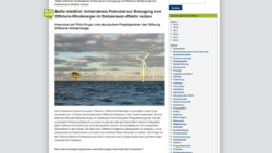 Offshore-Windenergie: Baltic InteGrid revisited